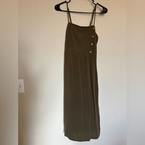 3/$15 Xhilaration Strapless Olive Dress with Button Accents